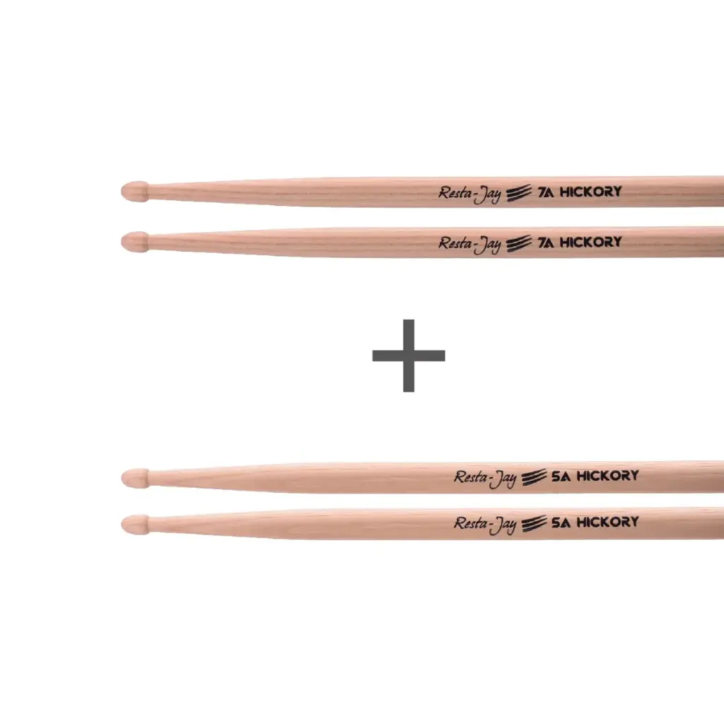 Set of Drumsticks - 7A and 5A Hickory