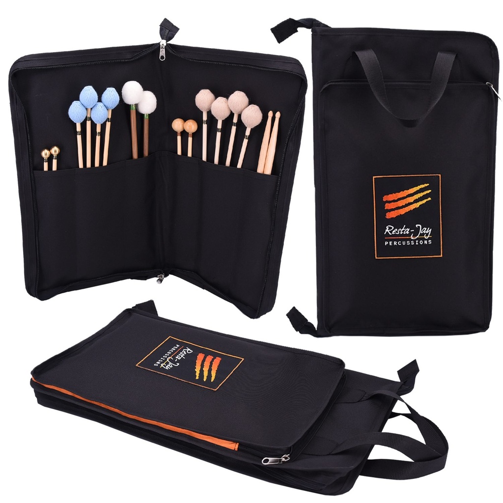 Sac à baguettes étude pour 16 paires + poche à partitions