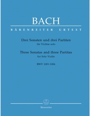 Three Sonatas and Three Partitas for Solo Violin BWV 1001-1006 | BACH J-S.