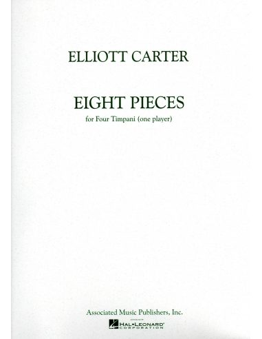 Eight Pieces for four timpani (one player) | CARTER Elliott