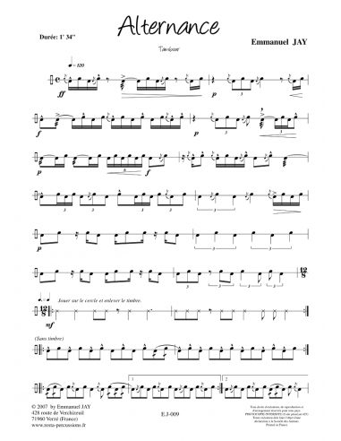 Alternance – Tambour | JAY E.