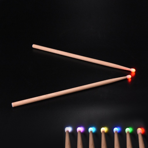 [7A-Lum-Pair] Baguettes Caisse claire et Batterie – 7A - LUMINEUSES