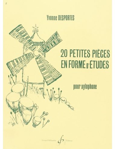 [GB2017] 20 petites pièces en forme d'études pour xylophone | DESPORTES Y.