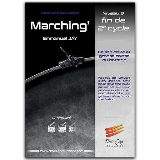 [EJ002C] Marching' - Caisse claire et Grosse-caisse | JAY E.