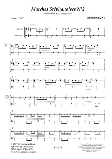 [EJ029] Marches Stéphanoises N°2 | JAY E.