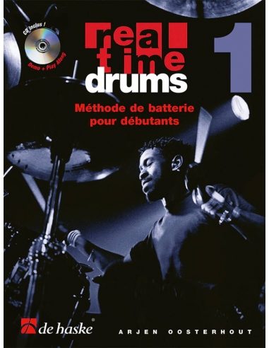 [DHP0981335-404] Real time drums, méthode de batterie pour débutants | OOSTERHOUT A.