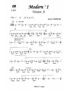 Impact vol.2 (avec CD) for drum - LEFEBVRE David 2