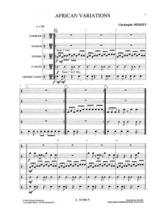 African variations - Christophe MERZET Tambour, ensemble de percussions 2
