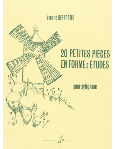 20 petites pièces en forme d'études Yvonne Desportes (20 little pieces for studies)