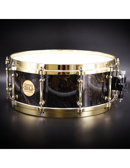 Caisse-claire Aluminium GOLD GRAPHIC TSS « Touch Sensitive Sound »  14″x 5,5″ - SOUNDRUMS