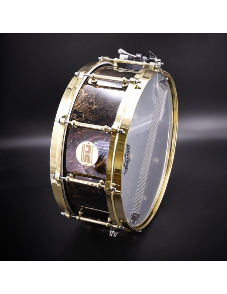 Caisse-claire Aluminium GOLD GRAPHIC TSS « Touch Sensitive Sound »  14″x 5,5″ - SOUNDRUMS