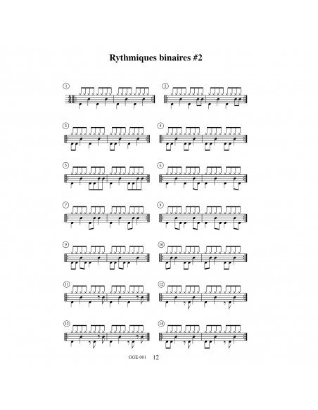 Un regard sur la batterie - Method for learning drums, Guillaume Guégan