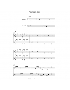Drôles de batteries - 9 Drum set duets, by Guillaume Guégan 2
