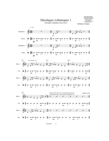 Décalages rythmiques (Rhythmic shifts) - Guillaume Guégan