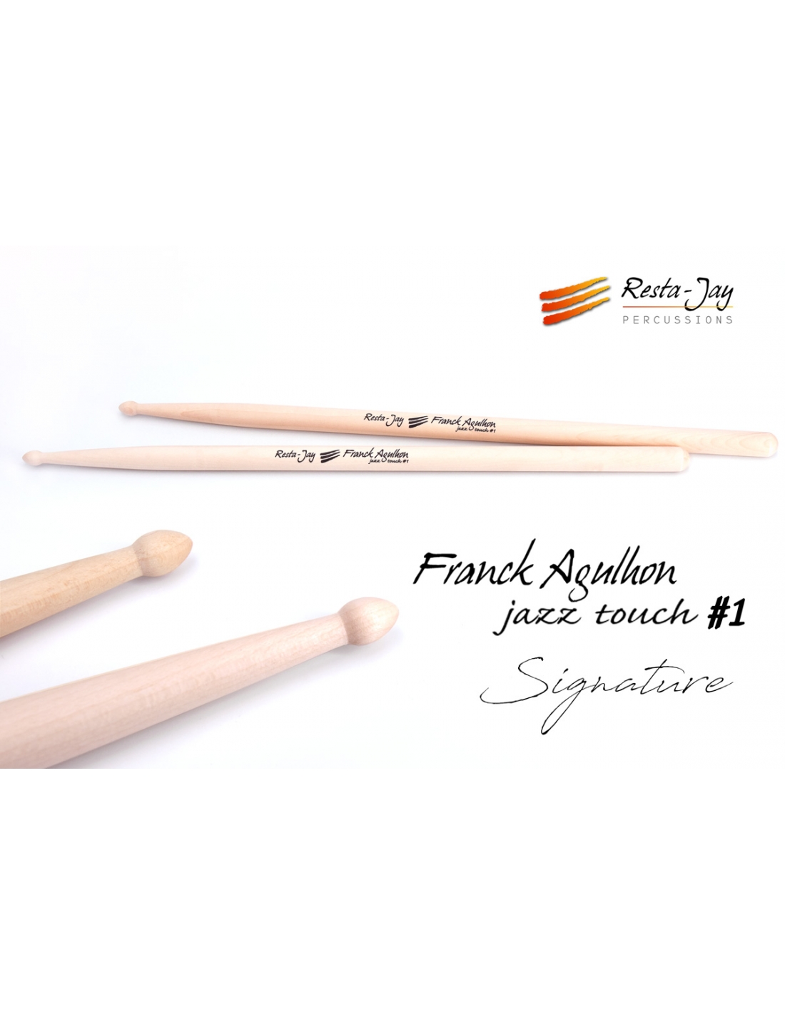 Baguettes de Caisse-claire/Multi-percussion - Signature Gert Francois -  Erable