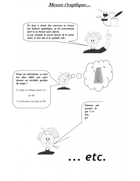 Drums method for beginners "J’apprends la batterie Vol.1" - Emmanuel JAY