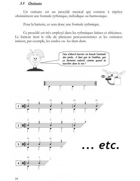 Drums method for beginners "J’apprends la batterie Vol.1" - Emmanuel JAY
