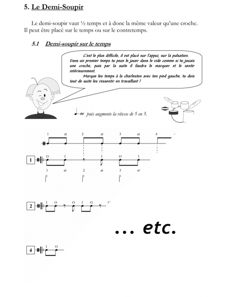 Drums method for beginners "J’apprends la batterie Vol.1" - Emmanuel JAY