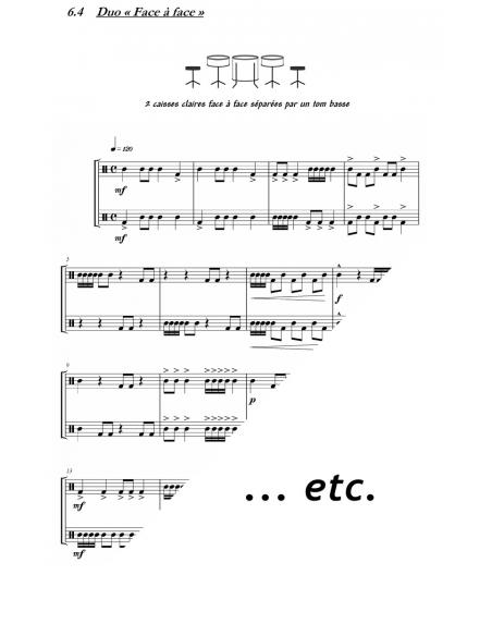 Drums method for beginners "J’apprends la batterie Vol.1" - Emmanuel JAY