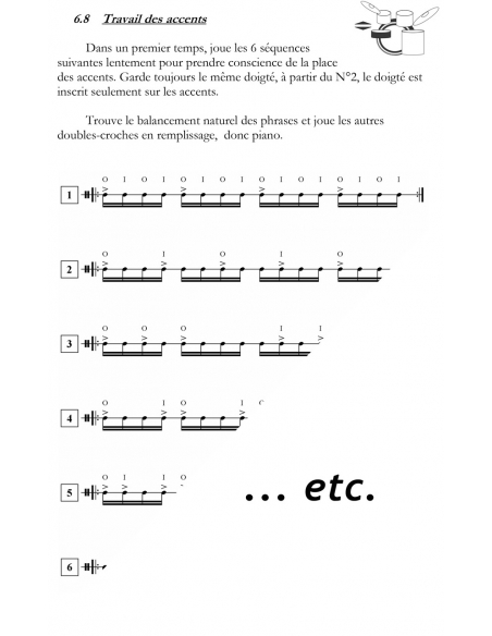 Drums method for beginners "J’apprends la batterie Vol.1" - Emmanuel JAY