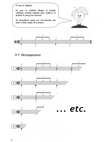 Drums method for beginners "J’apprends la batterie Vol.1" - Emmanuel JAY