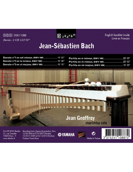 Jean Geoffroy plays Bach : Sonates And Partitas Bwv 1001 A 1006