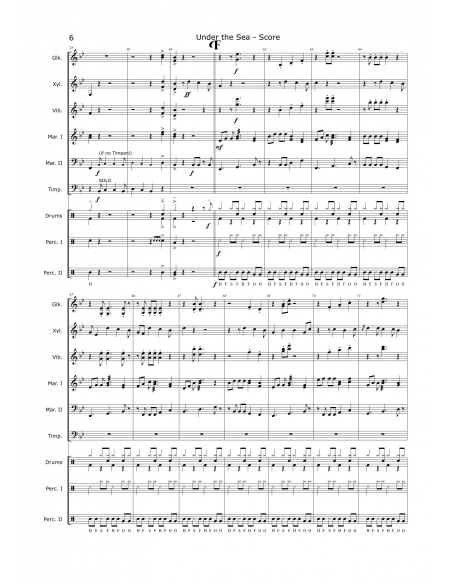 Under the Sea - arr. Christoph Von Bergen - HITS in PERCUSSION