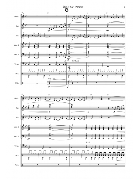 Let it go, from Frozen - arr. Daniel Maggi - HITS in PERCUSSION