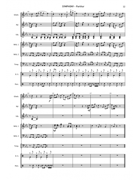 SYMPHONY - arr. Daniel Maggi - HITS in PERCUSSION