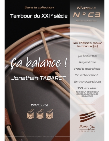 Ça balance ! Six pièces pour tambour - Jonathan TABARET