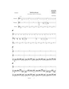 Imbrications - David REYES. For mallet percussions trio. 2