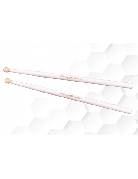 Military Drum sticks  - ORBATUM - "White"