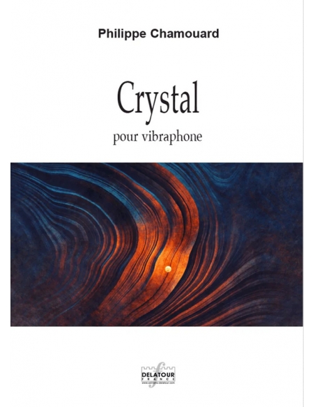 Crystal pour vibraphone. Philippe CHAMOUARD. Partition pour vibraphone.