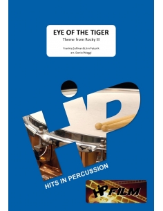 Eye of the Tiger - arr. Daniel Maggi - HITS IN PERCUSSION score and separate parts for  percussion ensemble.