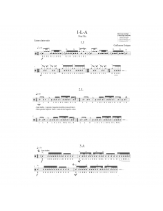 I-L-A, pièce pour caisse claire solo en 3 mouvements, de Guillaume Guégan. 2