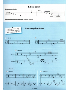 Sur un autre rythme - 12 pièces de polyrythmies corporelles - Béatrice Répécaud. 2