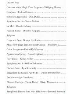 Symphonic repertoire for keyboard percussion - Jack VAN GEEM 2