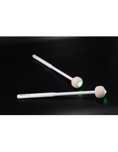 LIGHTING Bass drum beaters - Marching white finish 2