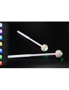 Battes grosse-caisse - Marching LUMINEUSES finition blanche