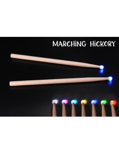 Baguettes de Tambour - Marching LUMINEUSES finition bois