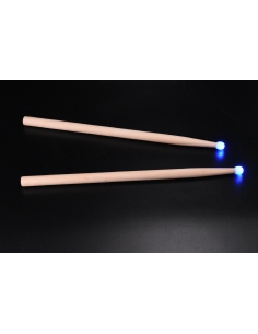 Baguettes de Tambour - Marching LUMINEUSES finition bois 2