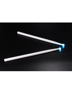 Baguettes de Tambour - Marching LUMINEUSES finition blanche 2