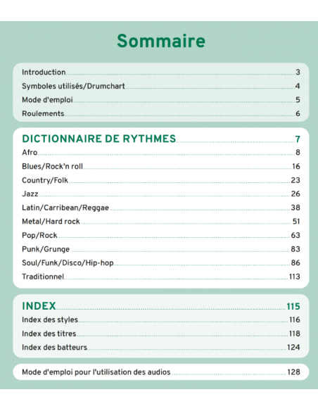 Le nouveau dictionnaire des rythmes à la batterie - J-P. FANFANT et O. PAIN-HERMIER