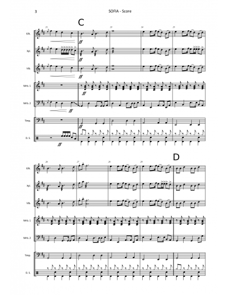 Sofia - arr. Daniel Maggi - HITS in PERCUSSION