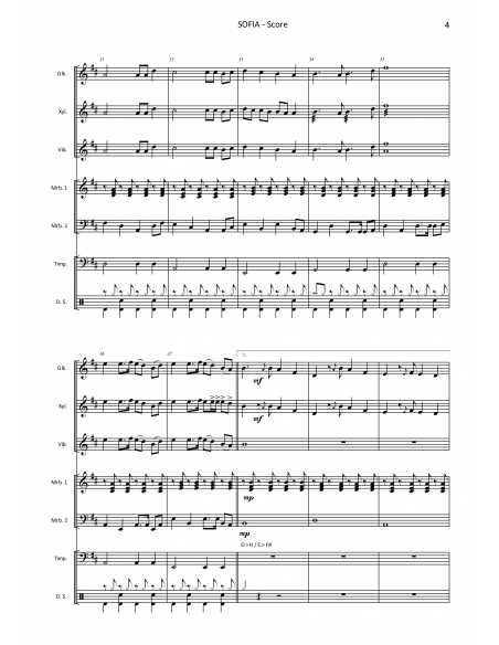 Sofia - arr. Daniel Maggi - HITS in PERCUSSION