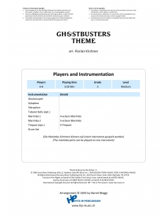 Ghostbusters theme - arr. Florian Kirchner - HITS in PERCUSSION 2