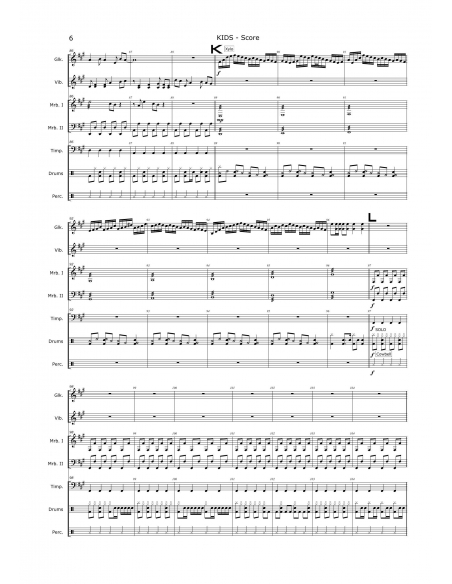 Kids - arr. Christoph von Bergen - HITS in PERCUSSION