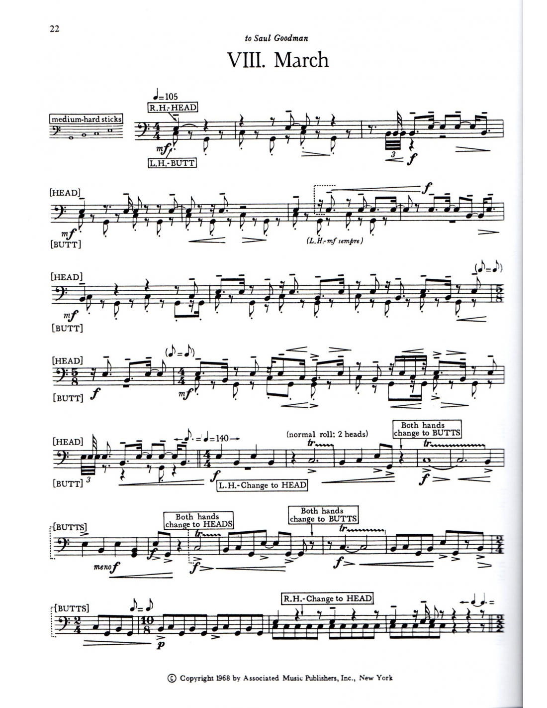 Eight Pieces for four timpani - Elliott CARTER Eight Pieces for four timpani - Elliott CARTER