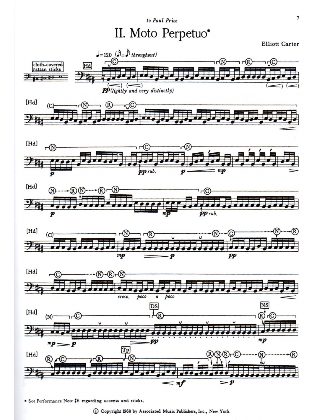 Eight Pieces for four timpani - Elliott CARTER Eight Pieces for four timpani - Elliott CARTER