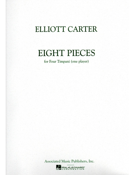 Eight Pieces for four timpani - Elliott CARTER Eight Pieces for four timpani - Elliott CARTER